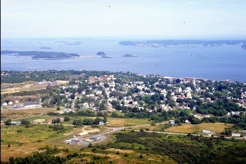 Aerial photo of Eastport, ME, circa 1998